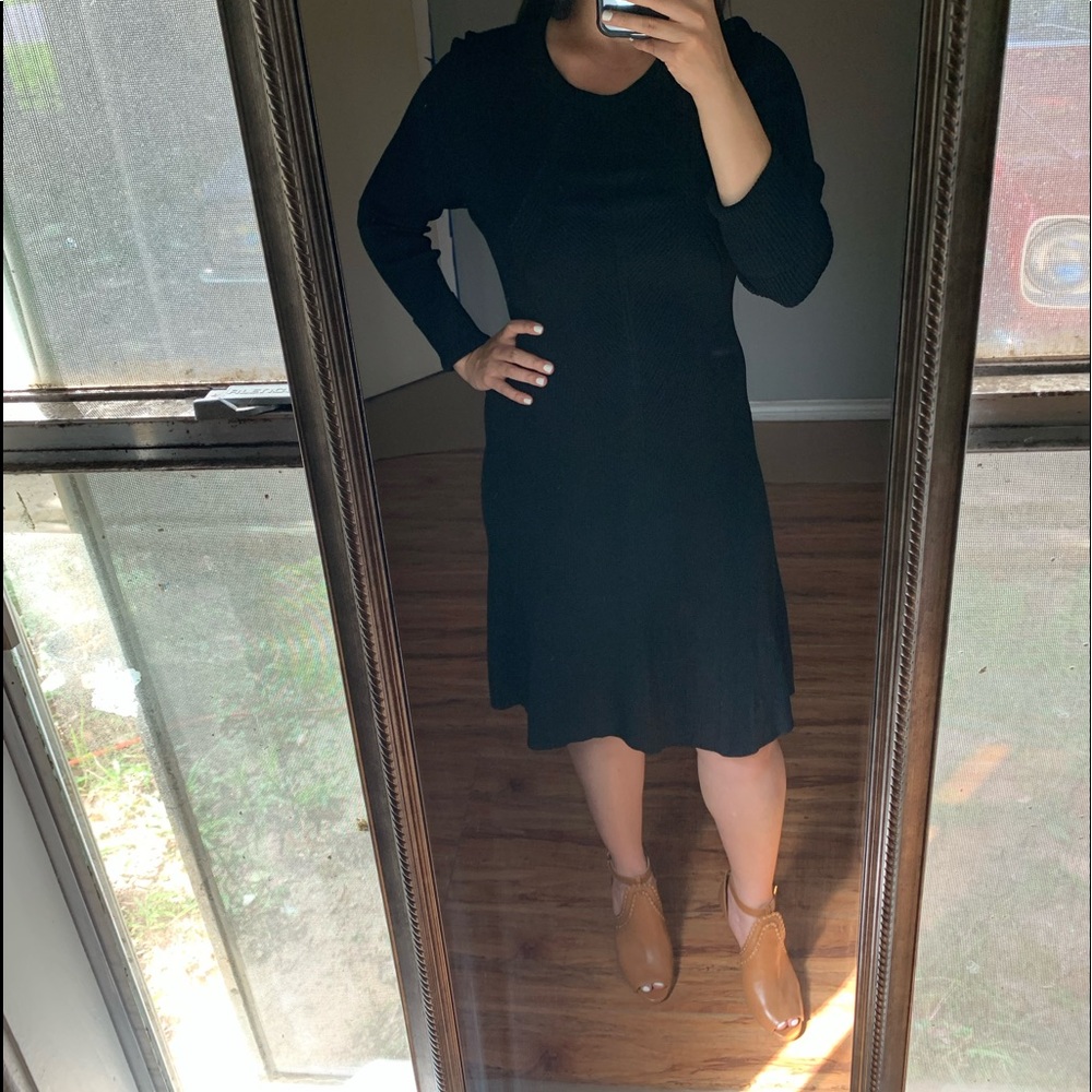 Michael Kors Black Ribbed Dress
